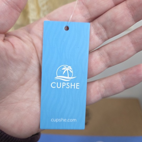 Cupshe NWT Crochet Dress Swim Coverup Boho Coquette Fairy Dainty Cream Medium - Picture 9 of 16